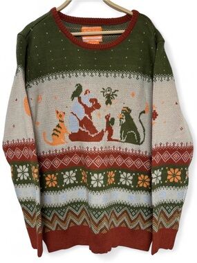 Critical Role Ugly Critmas Sweater #3 Crewneck Sweater - Green/Rust